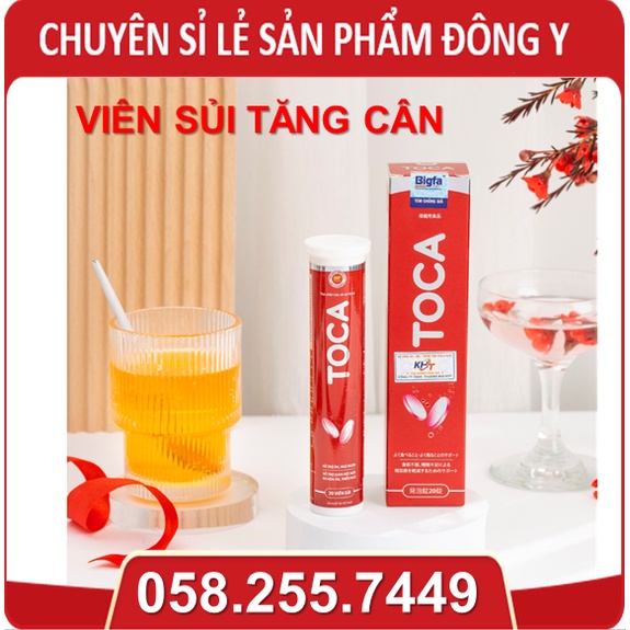 Viên sủi TOCA - Hỗ trợ tăng cân, ăn ngon, ngủ ngon, giảm mệt mỏi