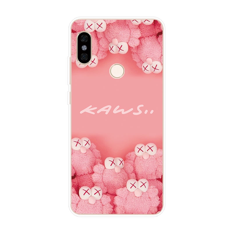 Ốp lưng TPU mềm Xiaomi Redmi Note 4 4X 5A Prime 5 6 Pro KAWS hoa văn