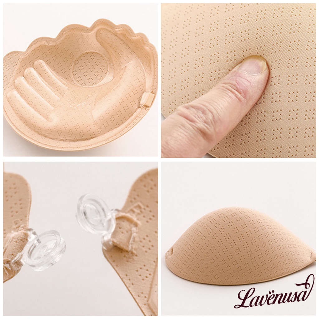 Miếng dán ngực bàn tay hình sóng cài tròn tiện dụng nâng ngực LAVENUSA AL72