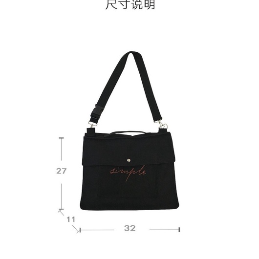Yohoo!Ba Lô Đeo Vai Bằng Vải Canvas Màu Sắc Đơn Giản Thời Trang Cho Nam Và Nữ
