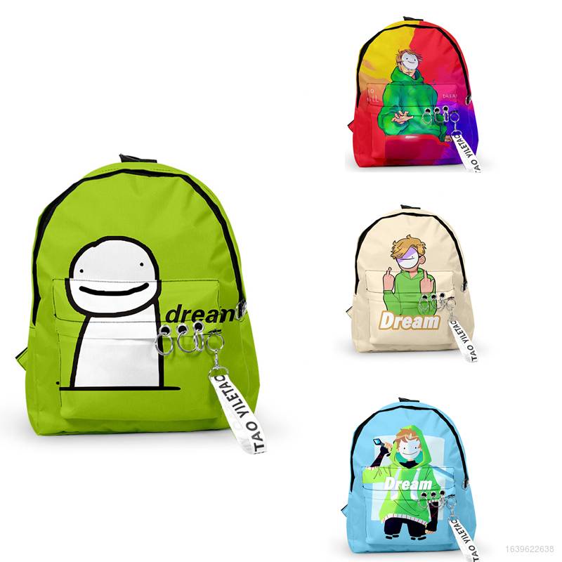 Balo Minecraft Dream SMP 3D thiết kế dễ thương cho nam và nữ