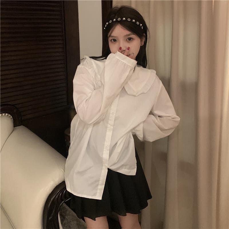 SET ÁO GILE LEN HOẠ TIẾT HOA - ÁO SƠ MI