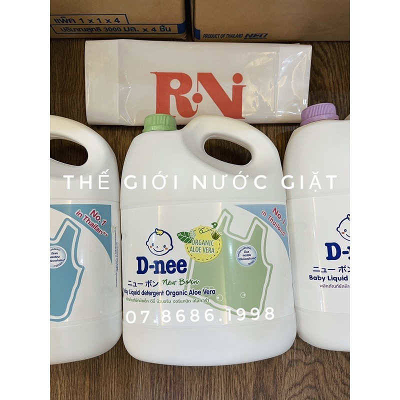 Nước giặt Dnee Thái Lan chai 3000ml [Hàng chuẩn auth]