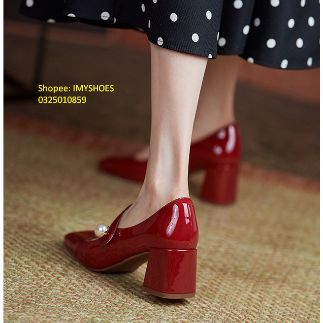 GIÀY CAO GÓT MARRY JANE MÙA THU ĐÔNG 2021 ĐỦ MÀU ĐỦ SIZE 35-39