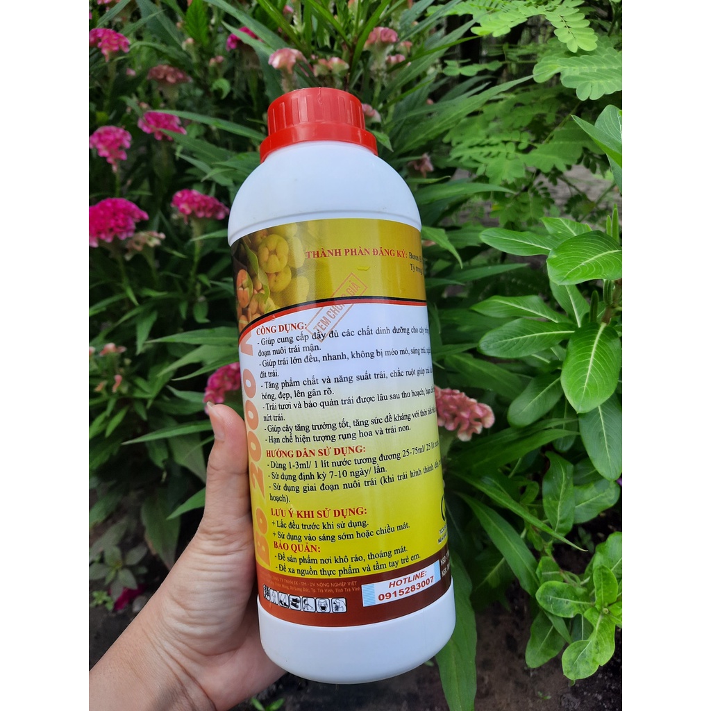 Phân Bón Lớn Trái Mận Max Fruit Chai 1 Lít - Trái Nặng Cân, Đẹp Màu, Chắc Ruột