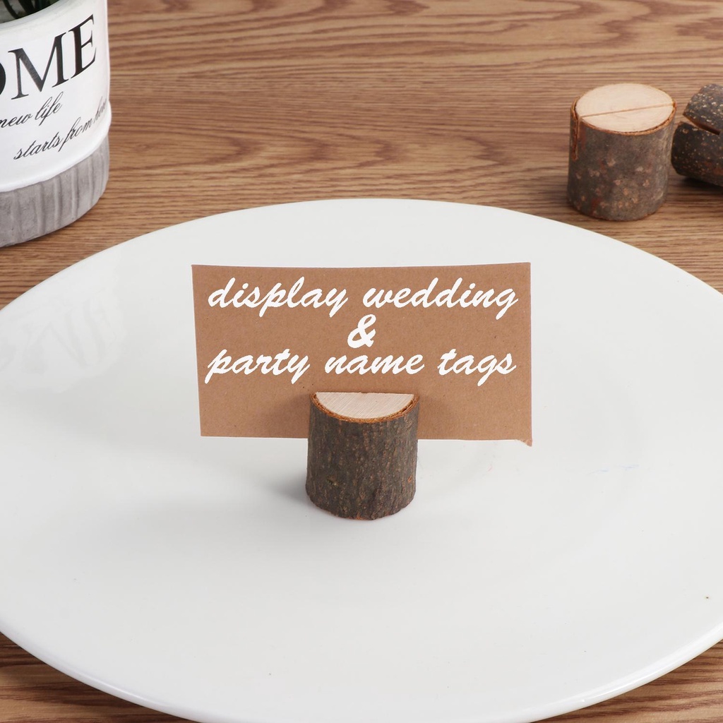 Set 40 Thẻ Gỗ Trang Trí Tiệc Cưới