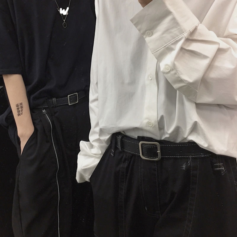 Thắt lưng đơn giản có khóa vuông thời trang harajuku 167015