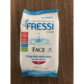 COMBO 10 GÓI KHĂN ƯỚT FRESSI CARE FACE (20 TỜ)