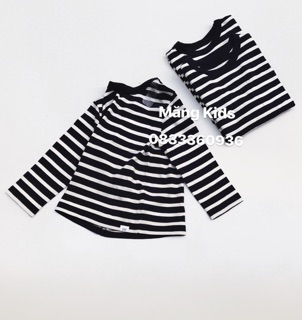 Áo Thun Chui Đầu Kẻ Đen Trắng Gap