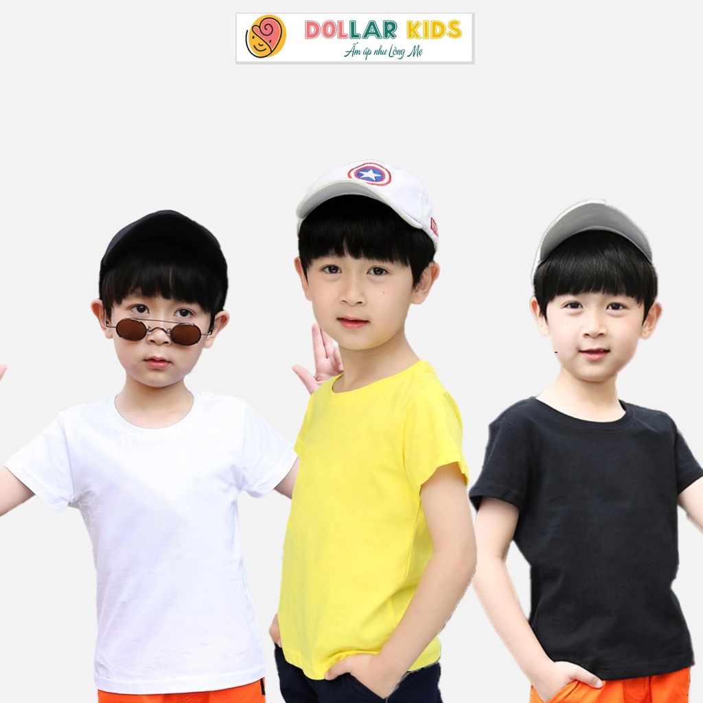 Áo phông trơn bé trai bé gái Dollar Kids