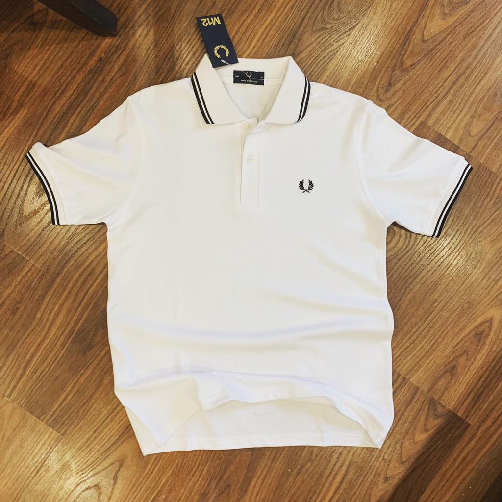 Polo nam cộc tay Fred Perry cổ kẻ viền