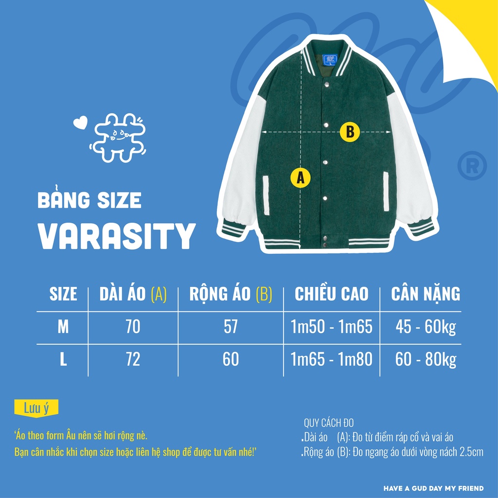 Áo khoác bomber varsity jacket 8YO Signature - Xám