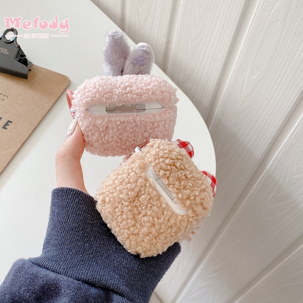 Vỏ bảo vệ hộp sạc tai nghe không dây Apple Airpods 1/2/3 hình hoạt họa nhồi bông nhiều kiểu tùy chọn