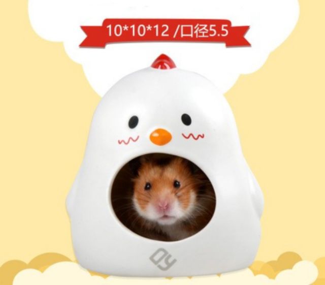 Nhà ngủ sứ Browny, mèo Maneki, bò sữa Bob cho hamster
