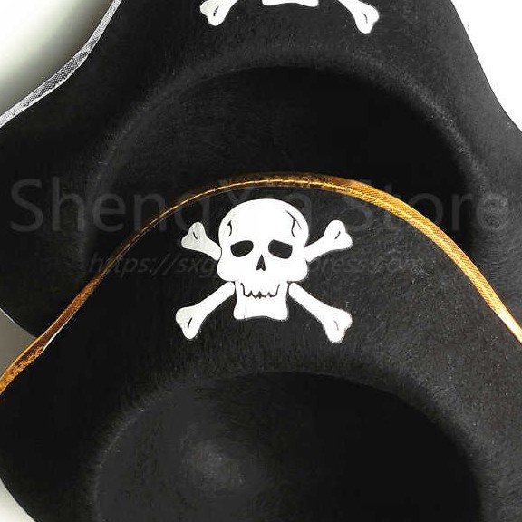 Nón cướp biển - Mũ thuyền trưởng hải tặc - Hóa trang Hallowen
