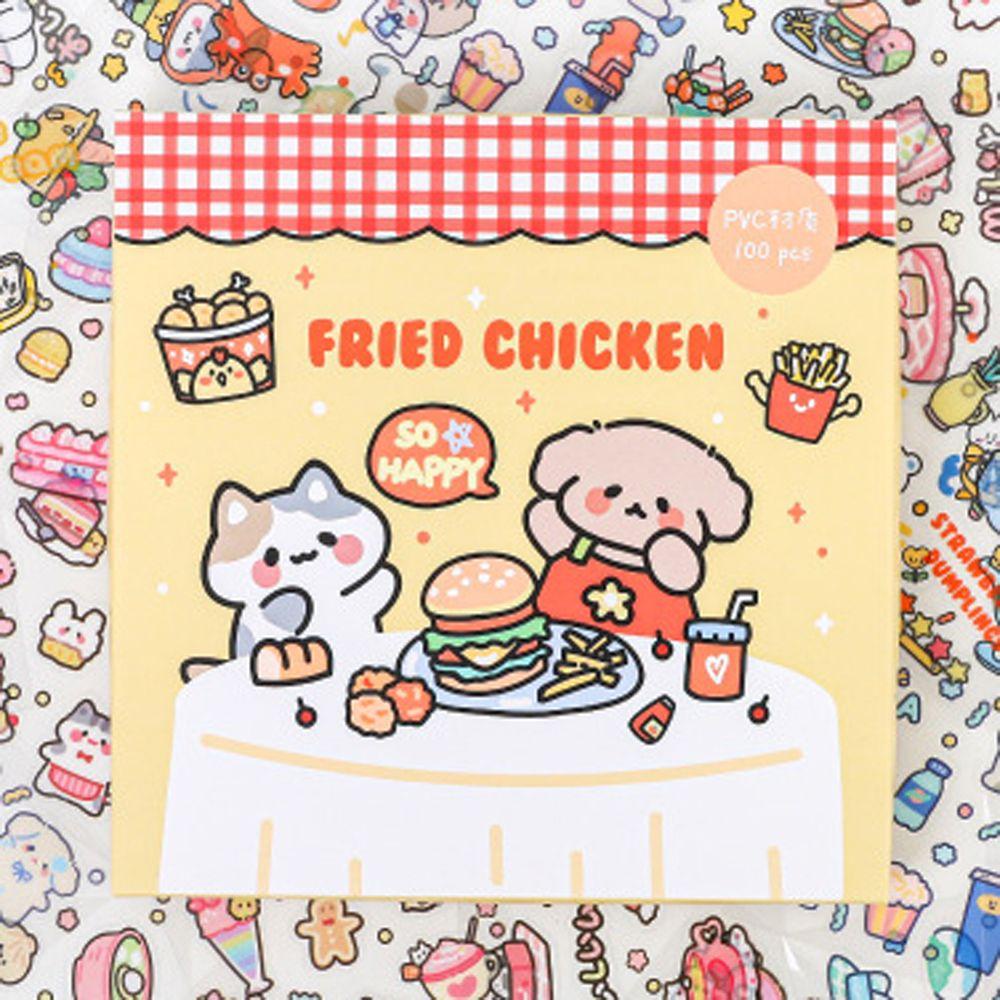 Sticker Dán Trang Trí Sổ Tay Nhật Ký Hình Mèo Dễ Thương