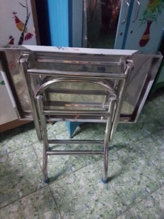 Bàn inox chân phi 32 dầy