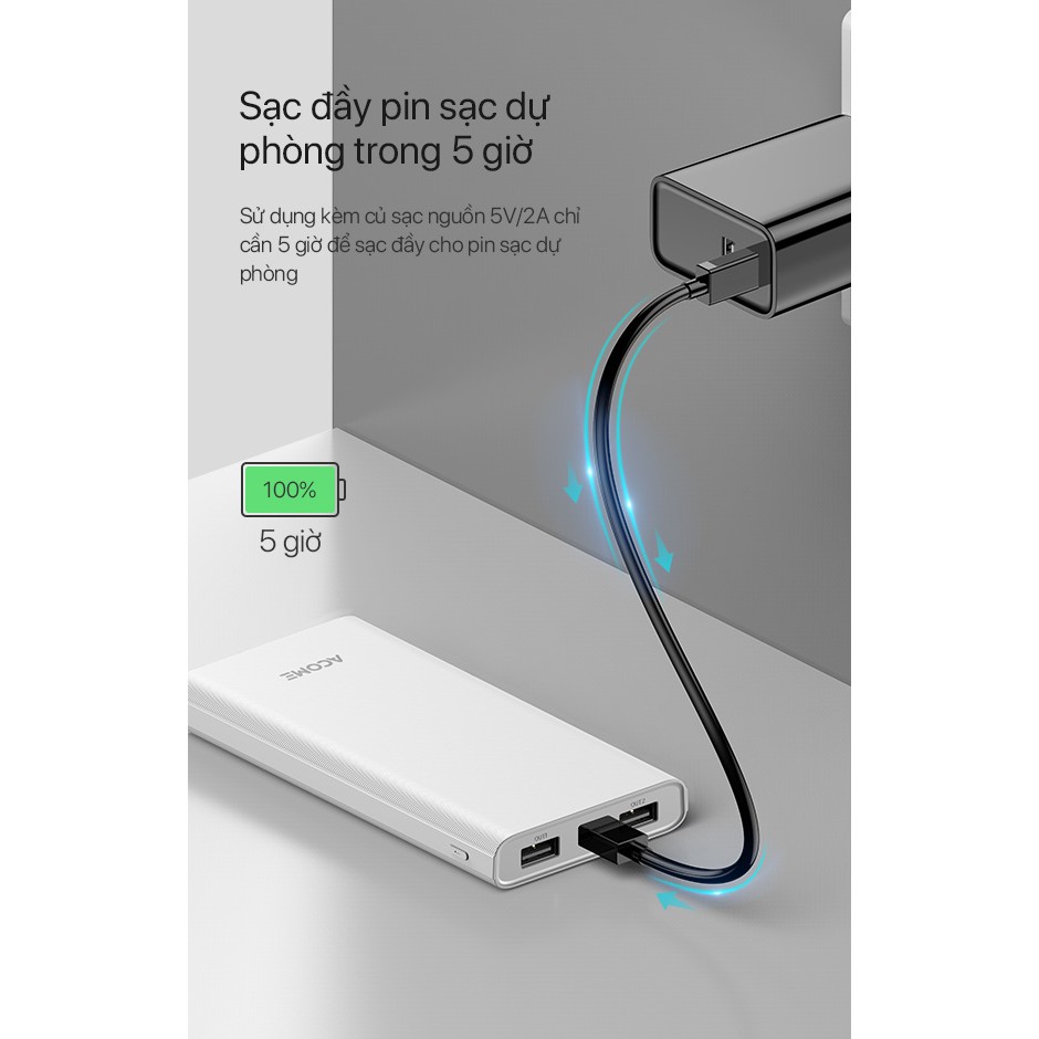 Pin Sạc Dự Phòng 10000mAh - Hàng Chính Hãng