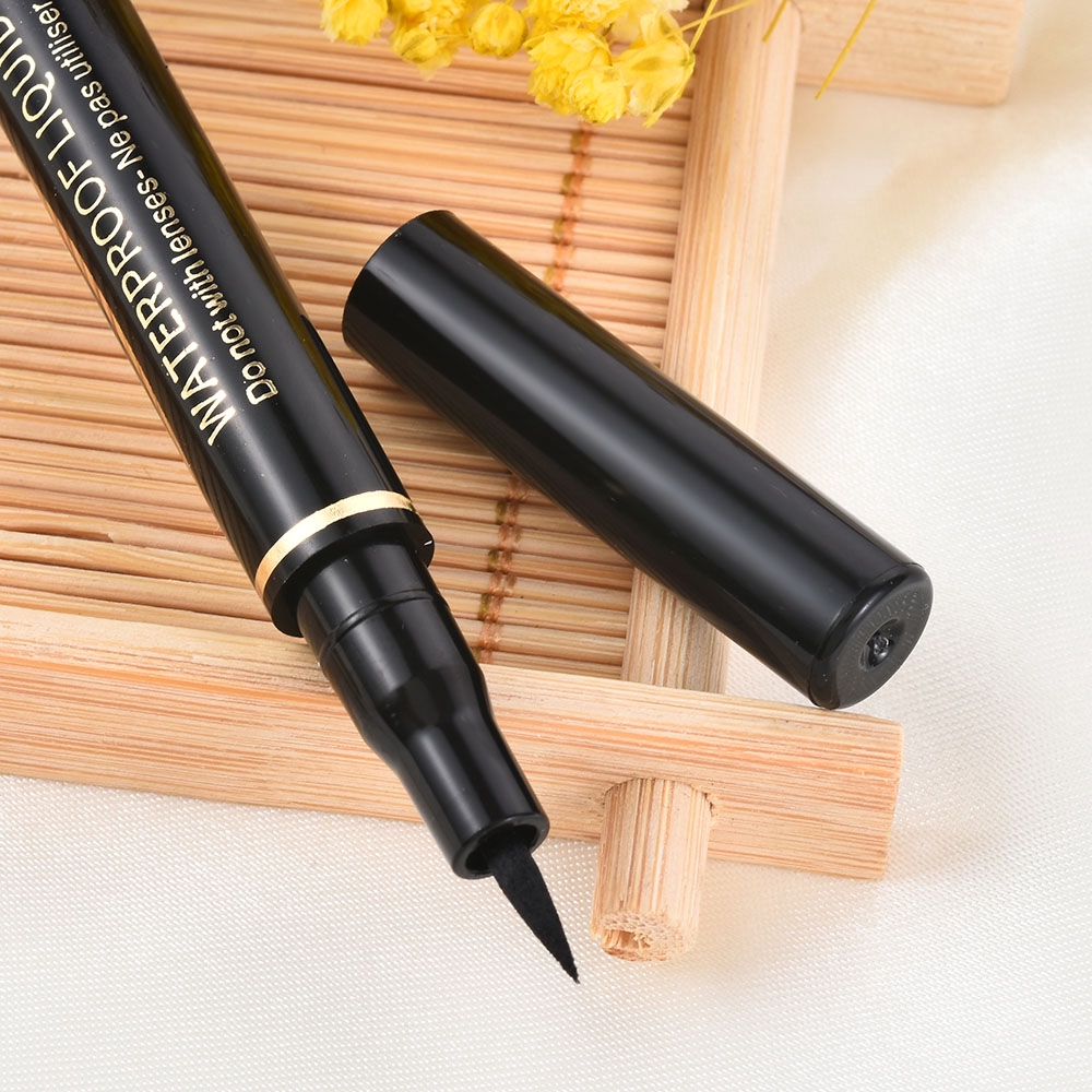 [Hàng mới về] Bút kẻ mắt dạng lỏng màu đen chống thấm nước trang điểm chuyên nghiệp