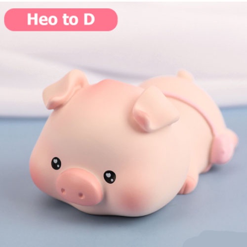 Set heo hồng dễ thương trang trí Taplo ô tô, bàn làm việc, bàn học cực đáng yêu