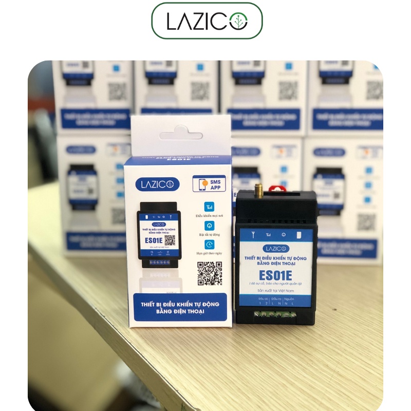 Điều khiển từ xa cho máy bơm bằng điện thoại và báo sự cố báo cho người dùng LAZICO ES01E