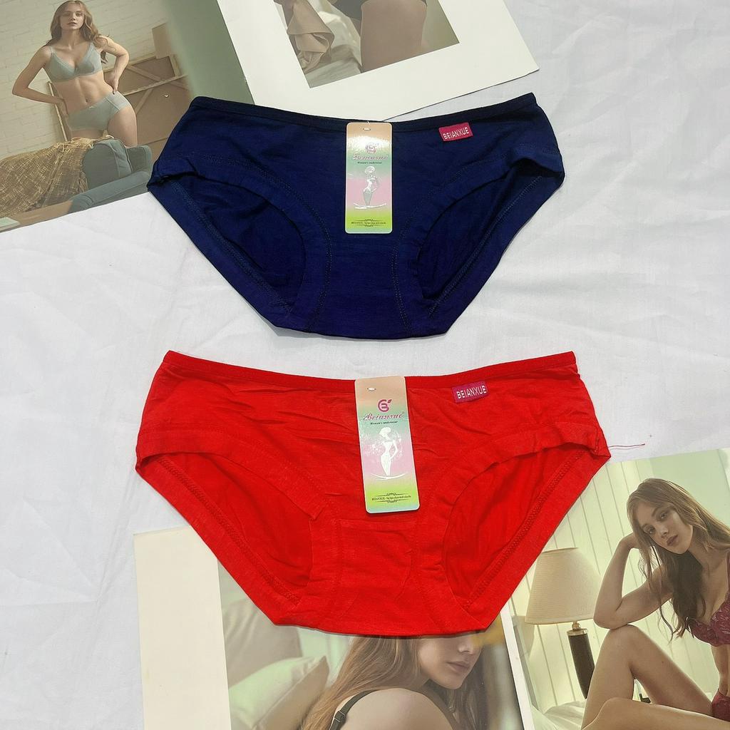 Quần lót nữ cotton dạng phom mini cạp thấp mềm mịn thoáng mát size dưới 50kg