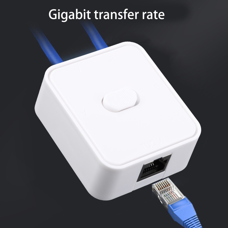 Bộ Chuyển Đổi Mạng 2 Cổng RJ45 LAN CAT6 1000MHz 2 Trong 1 Đầu Ra/1 Ra 2 Đầu Ra