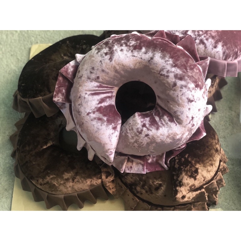 Gối kê đầu úp mặt + up ngực spa, vải nhung siêu mềm mịn Loại 1