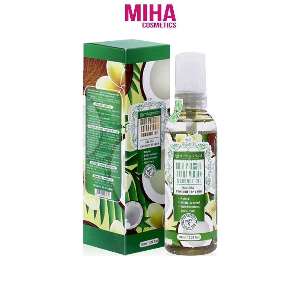 Dầu Dừa Tinh Khiết Milaganics 100ml