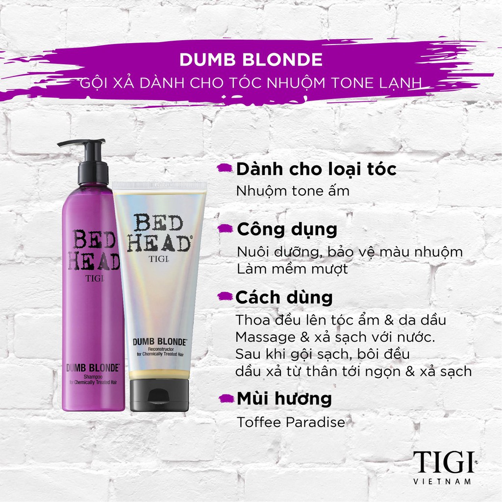 Dầu xả dành cho tóc đã sử dụng hóa chất nhiều lần Tigi Bed Head Serial Blonde Restoring Conditioner 400ml ( New 2021 )