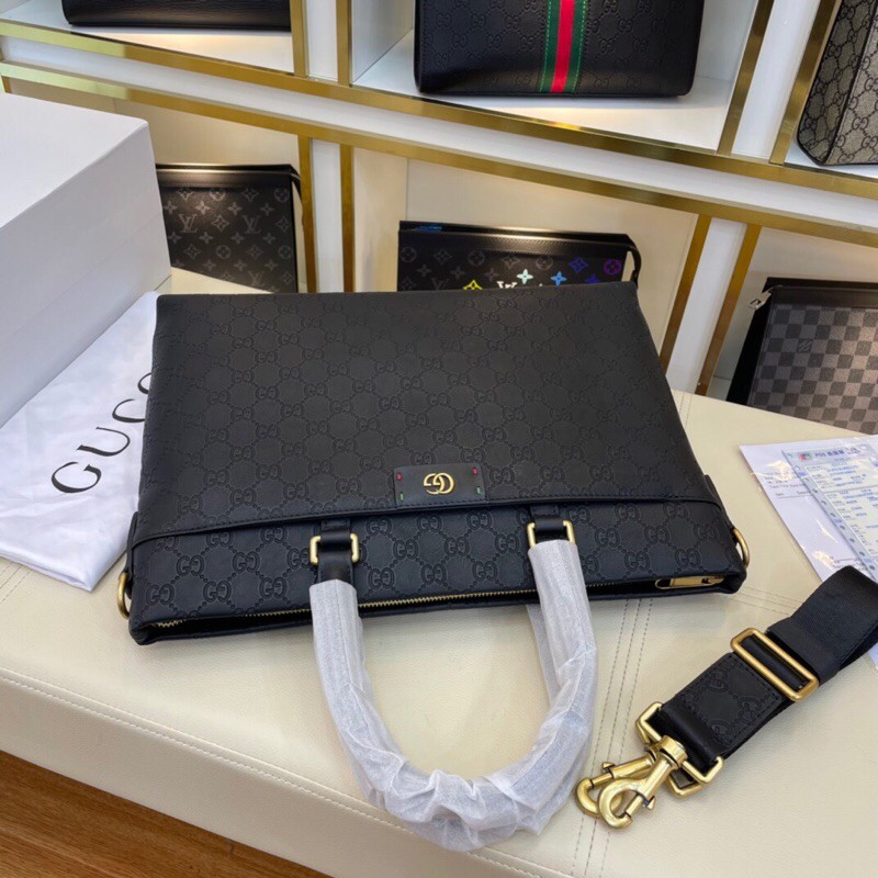 Túi xách nam thời trang cao cấp da thật GUCCI GG GC thiết kế sang trọng hoạ tiết in logo  mẫu mới năm nay