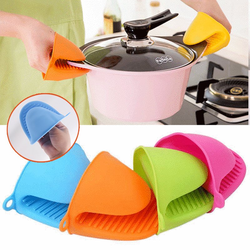 Set 2 Kẹp Silicone Nhấc Nồi Cách Nhiệt Chống Bỏng / Trượt Chất Lượng Cao