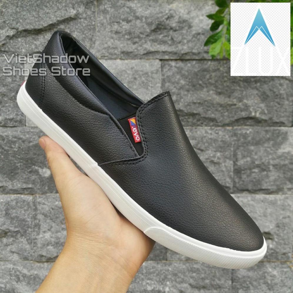 🤦🤝 Slip on da - Giày lười da nam cao cấp thương hiệu LEYO - Da PU 3 màu đen, trắng và xanh navy - Mã SP A5192 🤦🤝