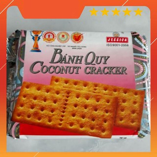 [Date dài] bánh quy coconut cracker ( Bánh bạc vuông) 178g