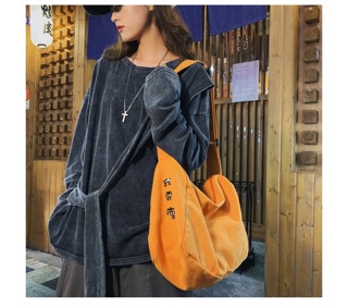 Túi Vải Canvas Đeo Chéo Oversize