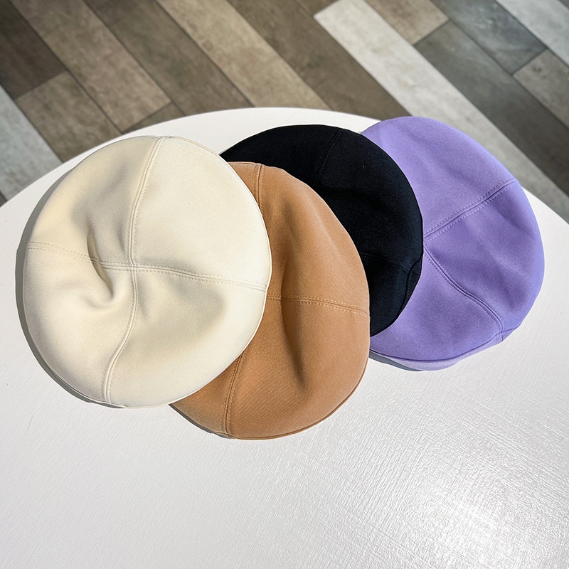 Mũ beret MG STUDIO trang trí khóa hình trái tim thời trang