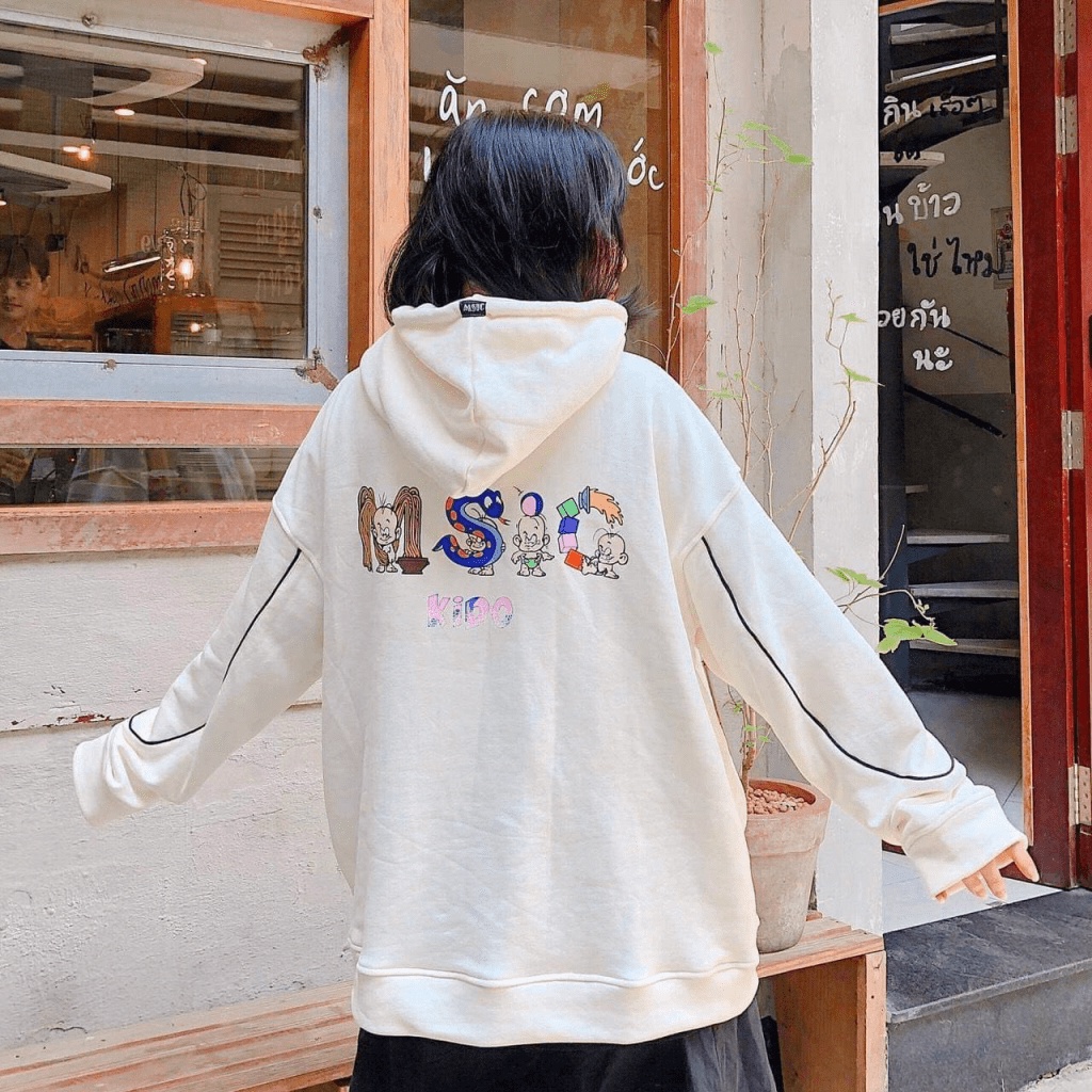 Áo khoác nữ Hoodie form rộng Khóa Dây Kéo Chất Liệu Thun NỈ Ngoại Hot Trend TP [NewUnisex]