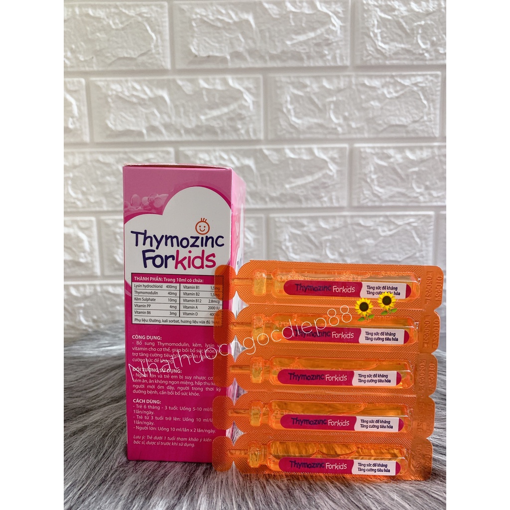Thymozinc Forkids hộp 20 ống x 10ml Biopro