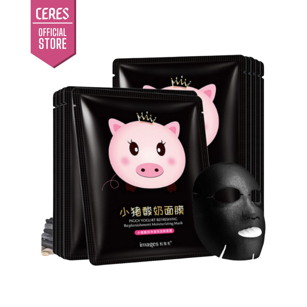 Mặt nạ giấy sữa chua heo - mask dưỡng trắng cấp ẩm cho da Images