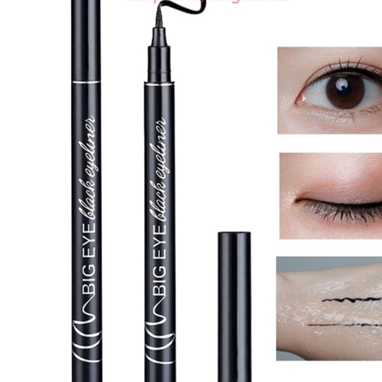 Bút kẻ mắt dạng lỏng màu đen chống thấm nước và không bị nhòe - #butkemat