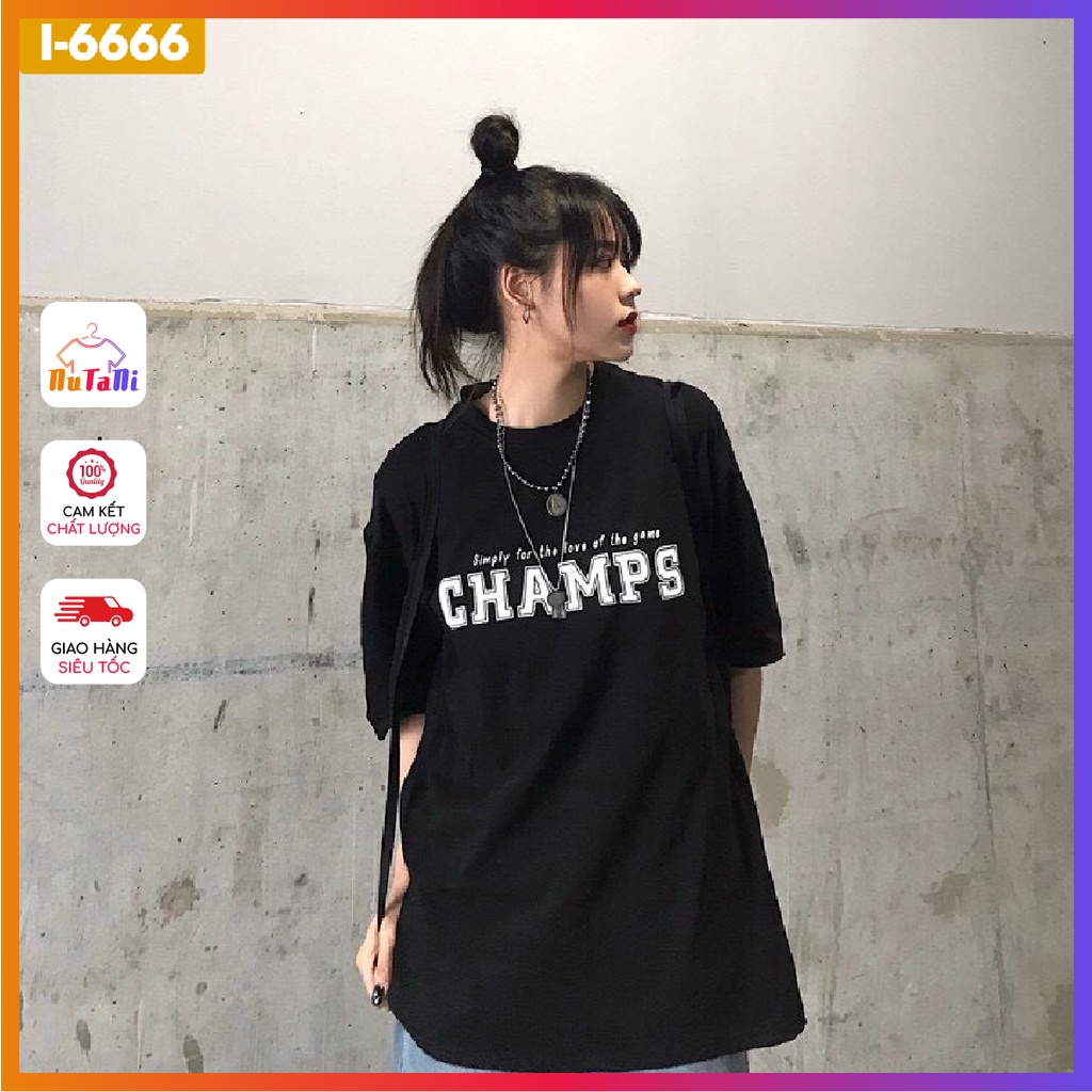 Áo Unisex Nam Nữ In Họa Tiết Chữ - i6666 NUTANI
