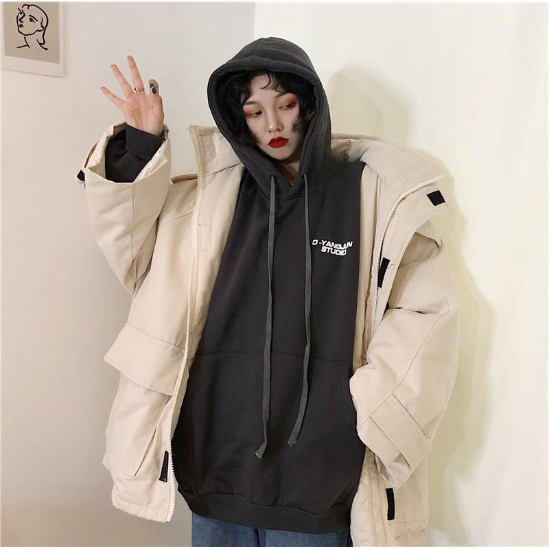 Áo HOODIES Form 90kg DYANG chất liệu nỉ ngoại không xù lông - kiểu dáng Hàn Quốc Có VIDEO