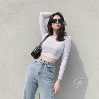 Áo crop top nữ tay dài