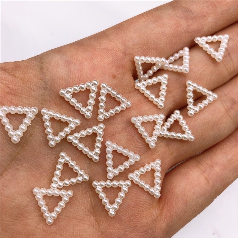 Bộ 50 hạt nhựa ABS nhiều màu sắc hình ngôi sao/mặt trăng