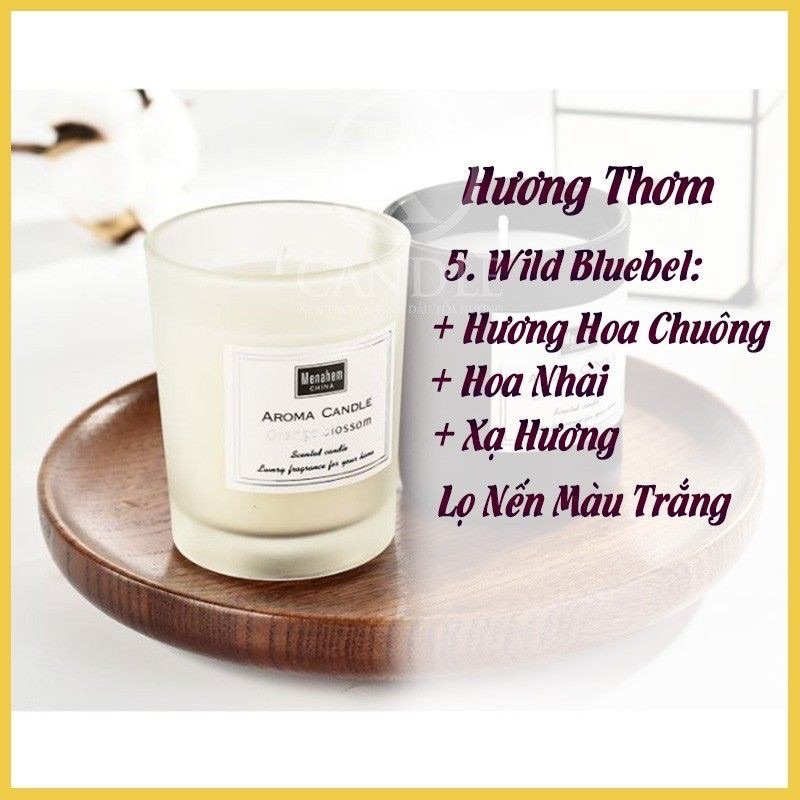 Nến thơm phòng nhiều mùi hương, candle cup Heodecor N01 N02, nến thơm decor