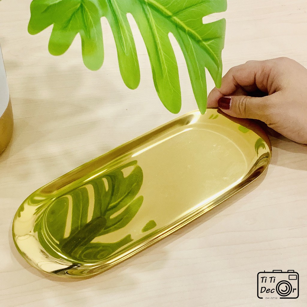Khay Gold, Rose gold, Silver decor, trang trí nhà cửa, chụp ảnh sản phẩm