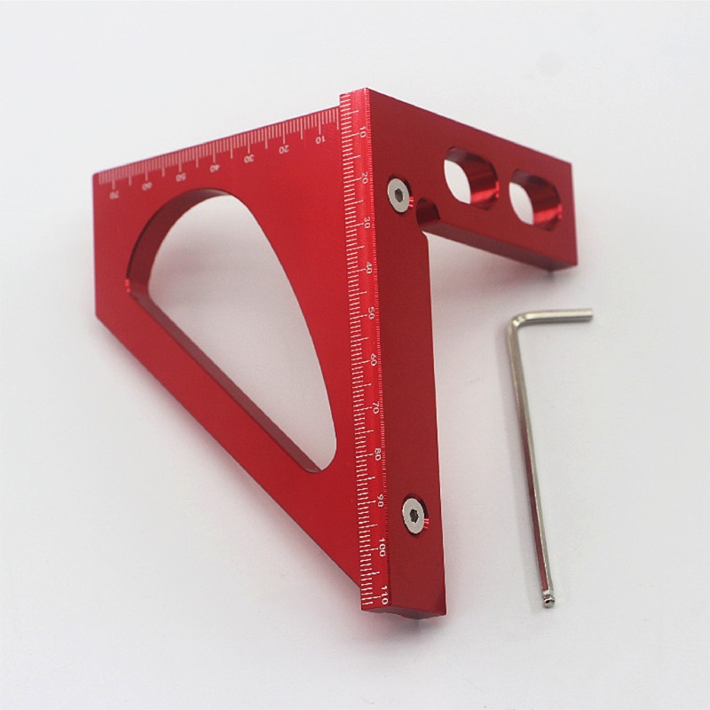 Thước Đo Góc Tam Giác / Vuông Bằng Hợp Kim Nhôm Độ Chính Xác Cao