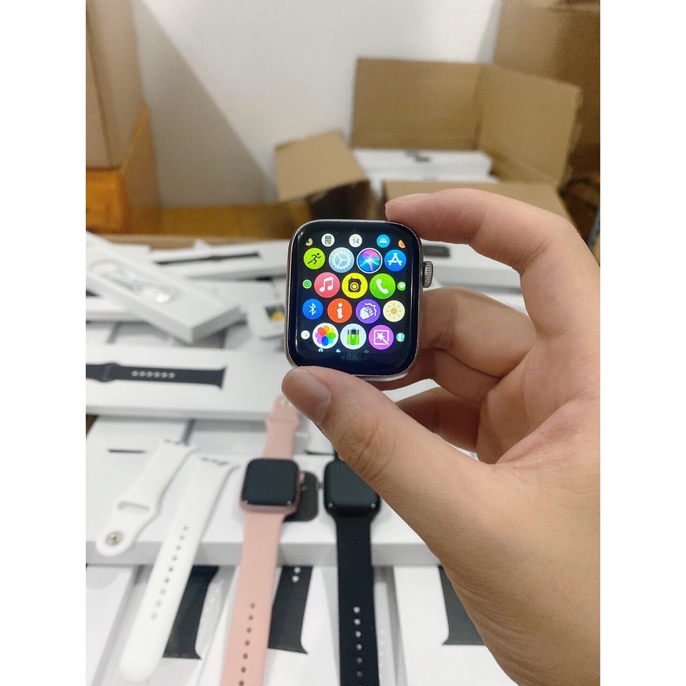 ( Bản LOGO TÁO ) Đồng Hồ Series 6 44mm LTE Viền Nhôm Chống Nước Màn Oled Nghe Gọi Trực Tiếp Đo Nhịp Tim La Bàn BH 1 năm