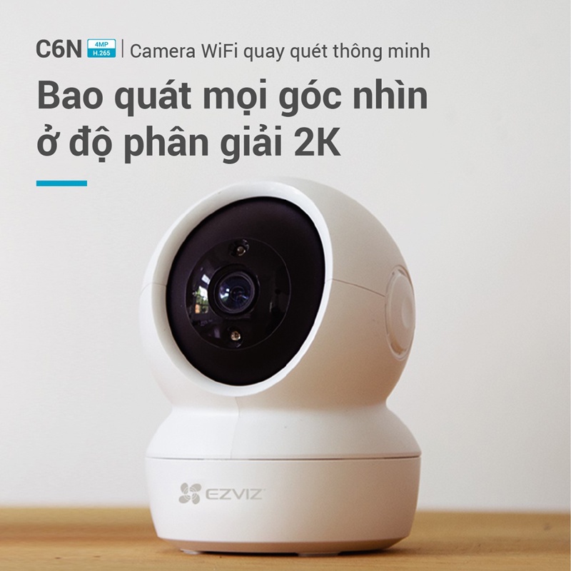 [Mã ELHAMS5 giảm 6% đơn 300K] Camera ip wifi Ezviz C6N 4M ( 2K ) 1080P 2M - Hàng chính hãng bảo hành 2 năm