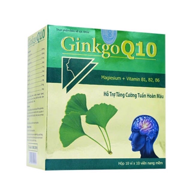 GINKGO Q10 Abipha hỗ trợ tăng cường tuần hoàn máu